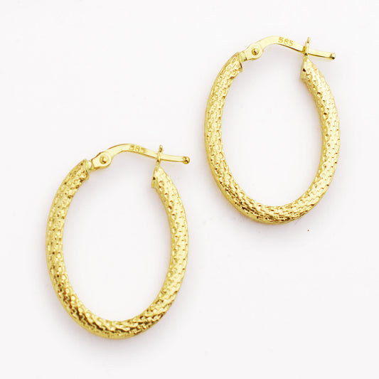 ЗЛатни обици халки (2.8см)