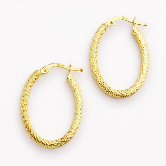 ЗЛатни обици халки (2.8см) Yaniko Gold
