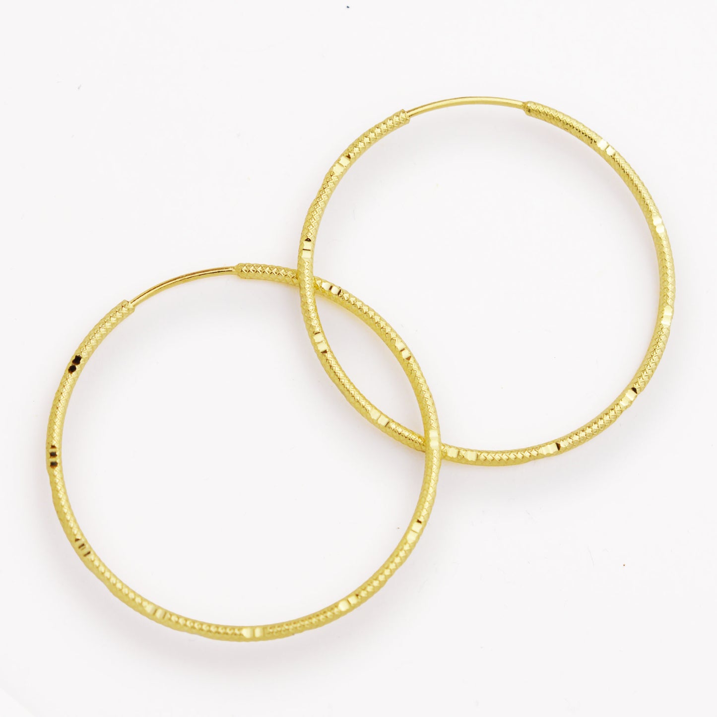 ЗЛатни обици халки (3.5см)