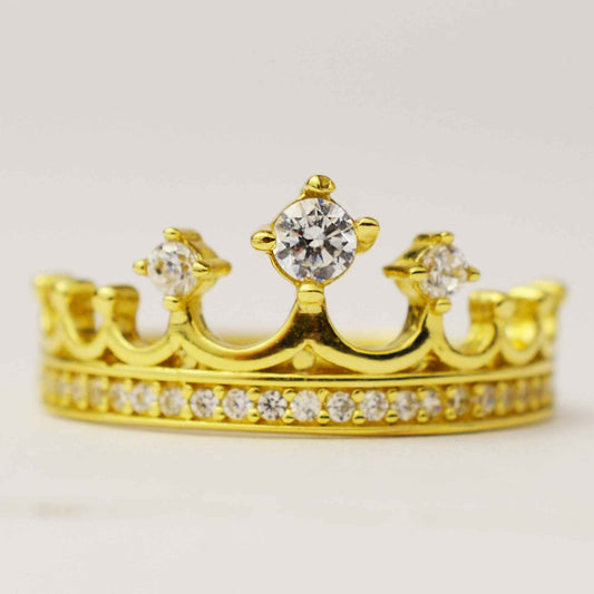 Български златен пръстен - Корона Yaniko Gold