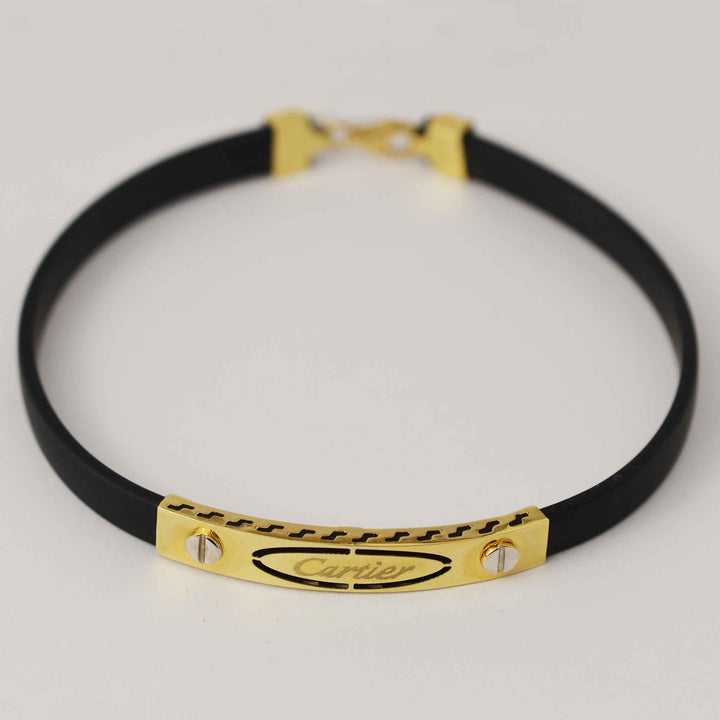Силиконова златна гривна - "Cartier" - Yaniko Gold