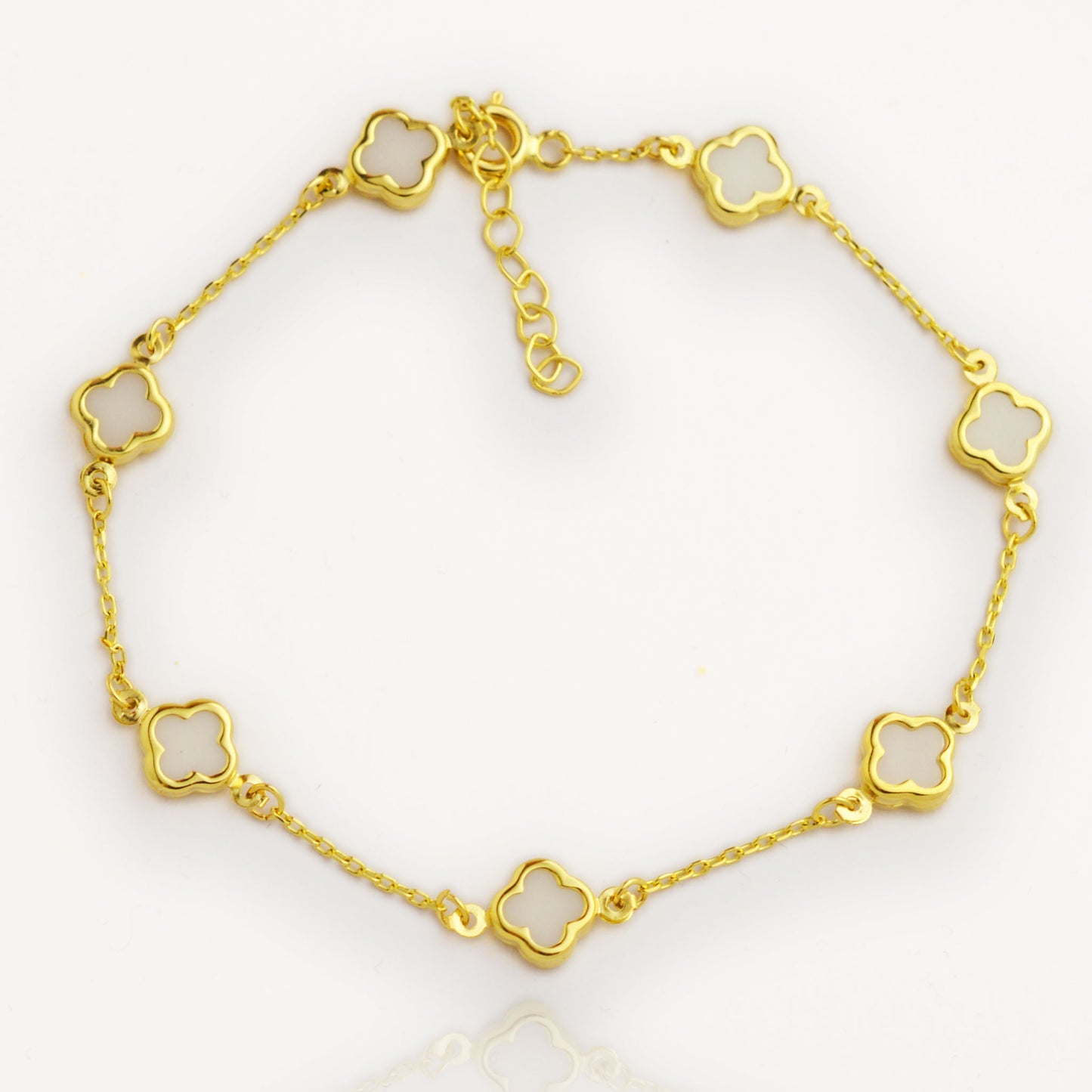 Златна гривна с ахат- Van Cleef