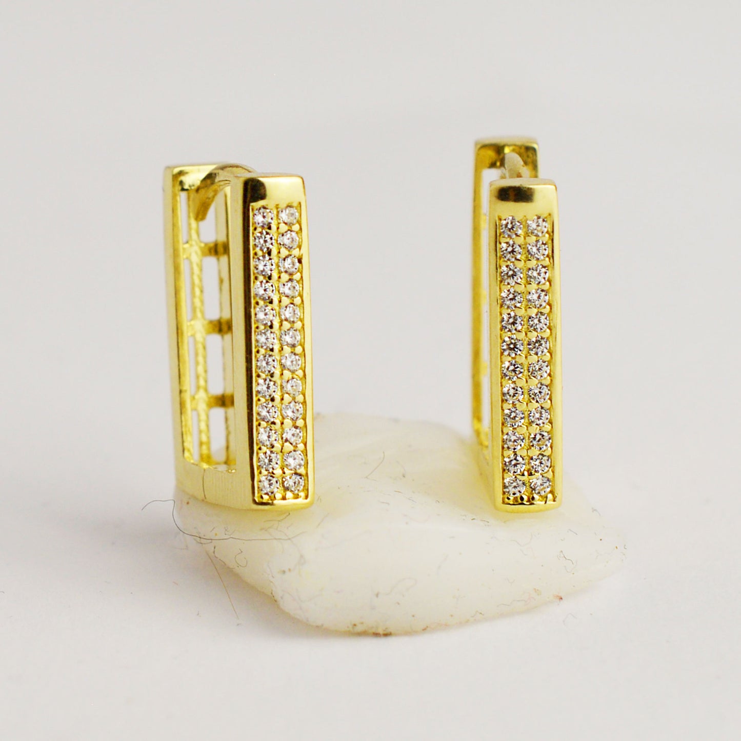 Gold hoop earrings