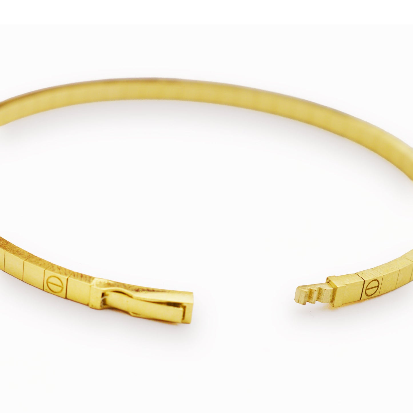 Златна твърда гривна - Отвертка