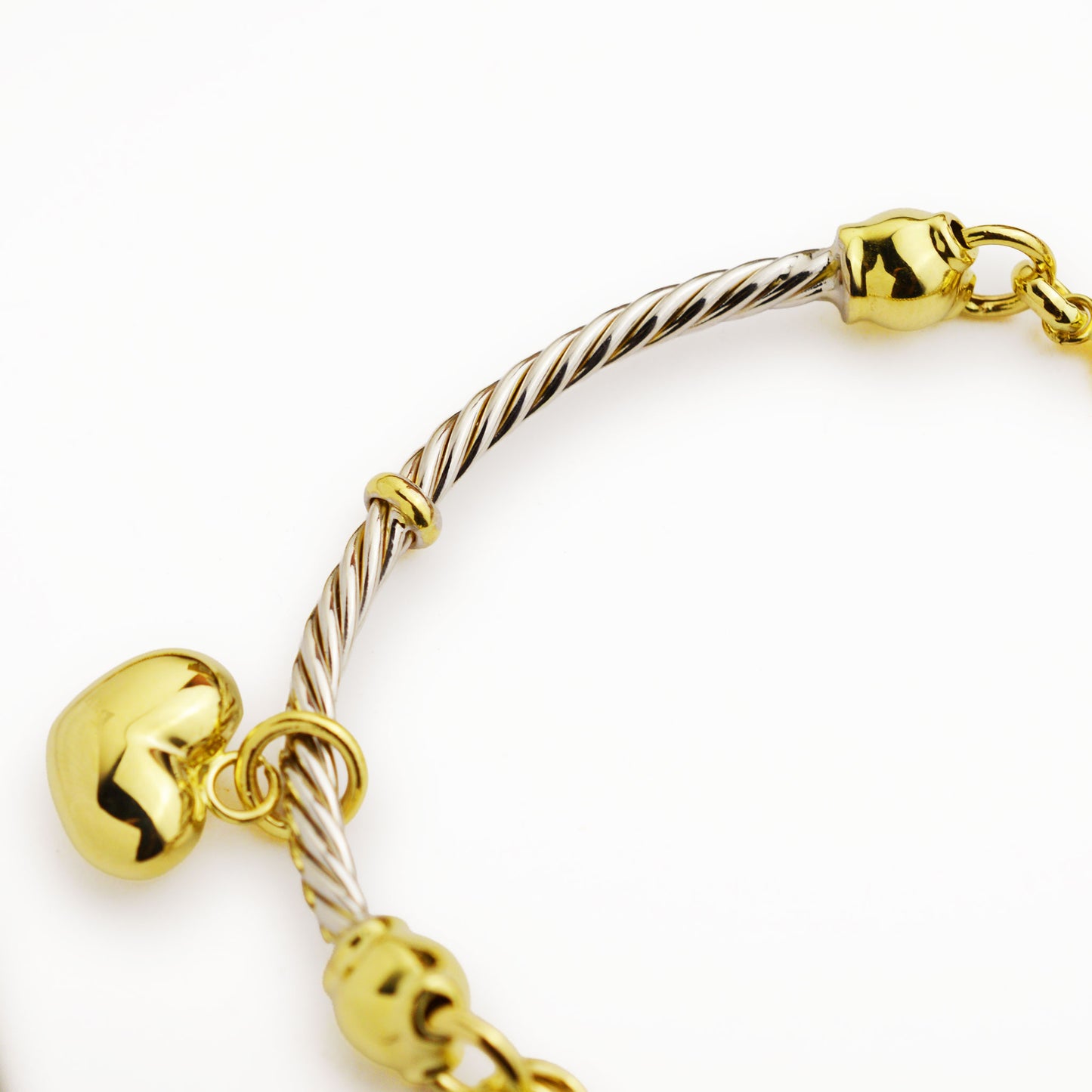 Златна гривна бяло и жълто злато - Yaniko Gold