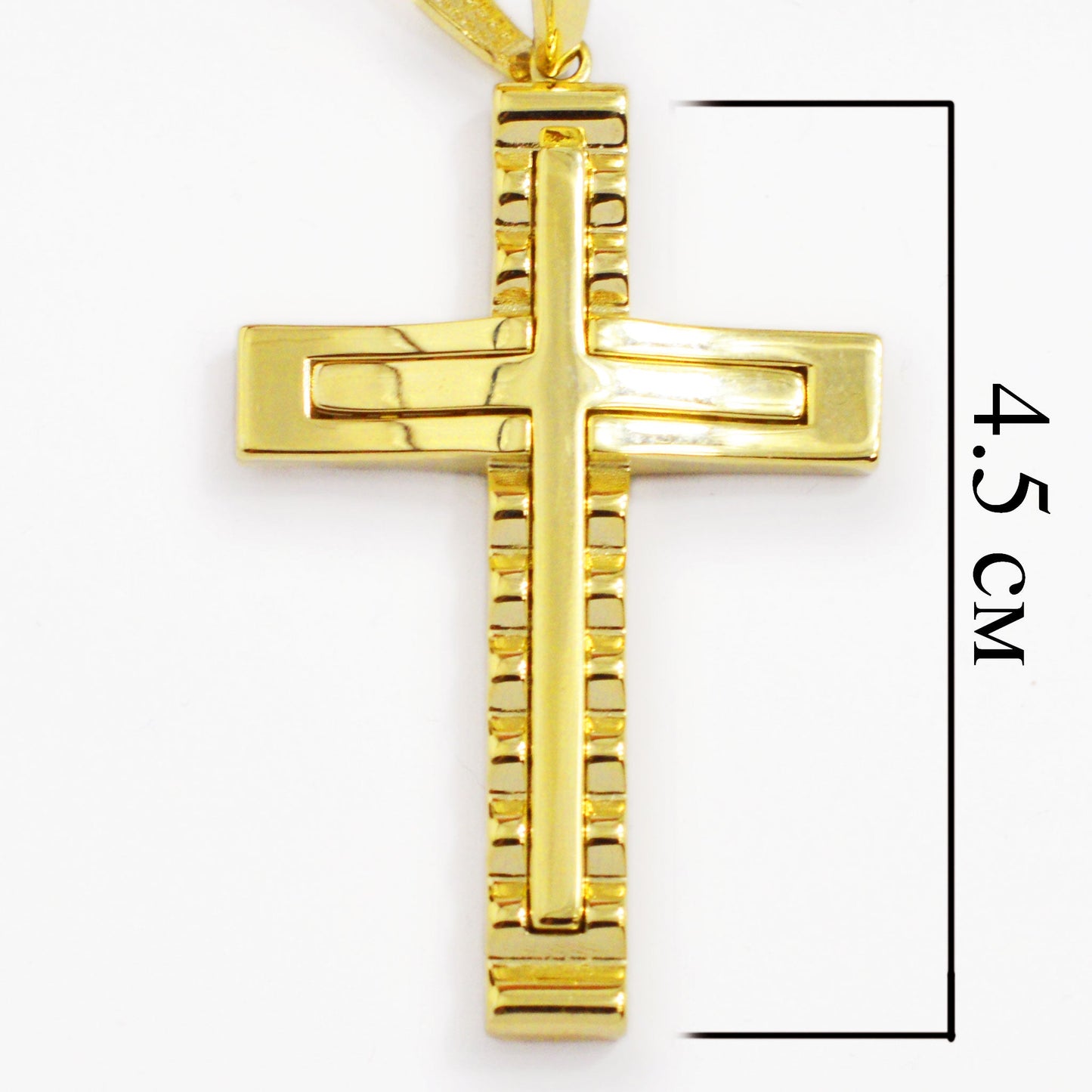 Златна висулка - Кръст (4.5см) Yaniko Gold