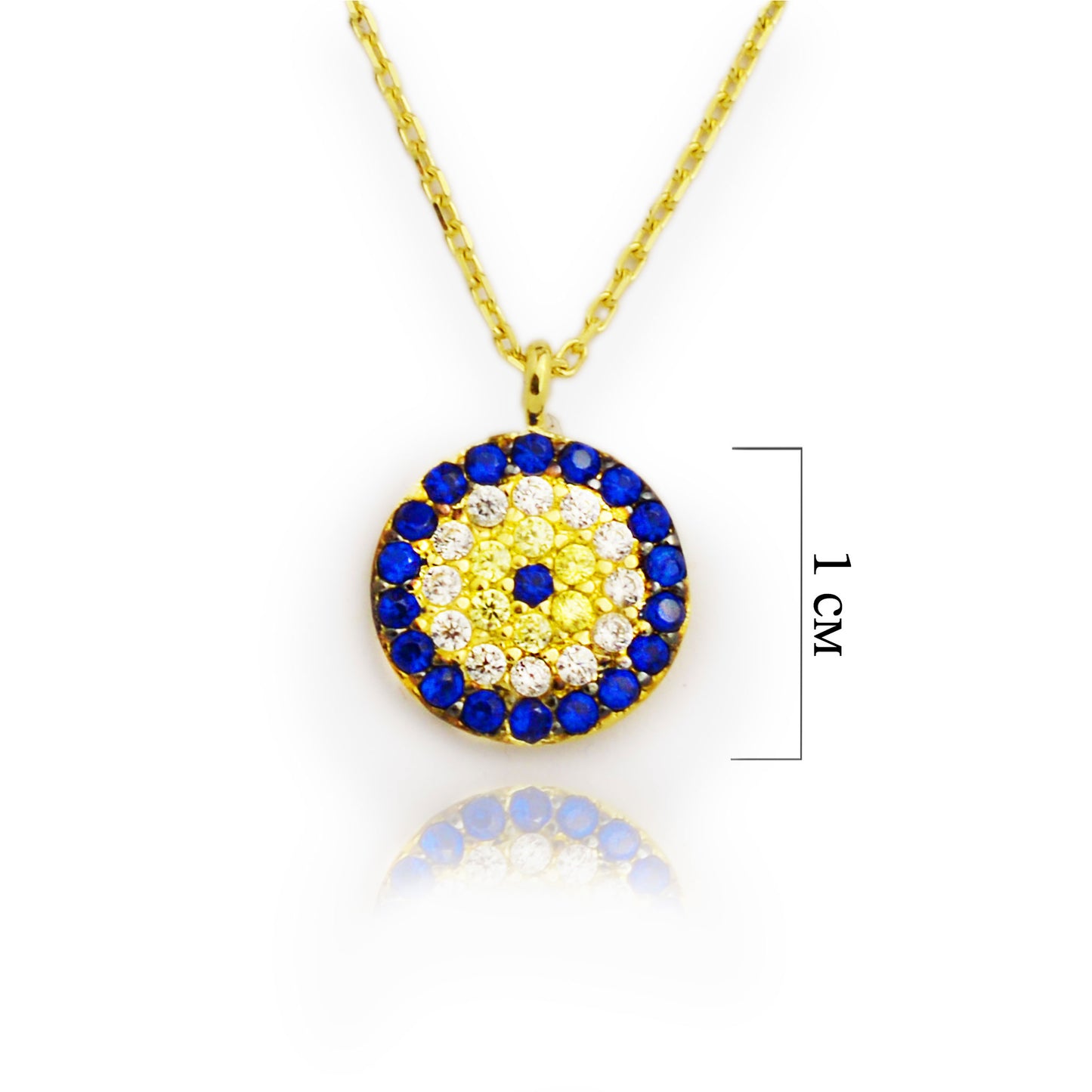 Gold Necklace - Blue Eye 'Nazar'
