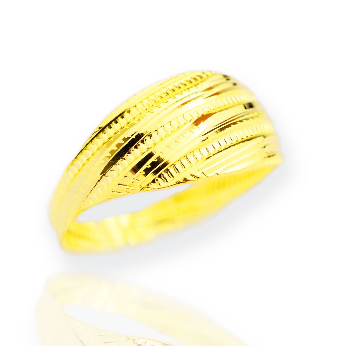 Gold oleconite ring