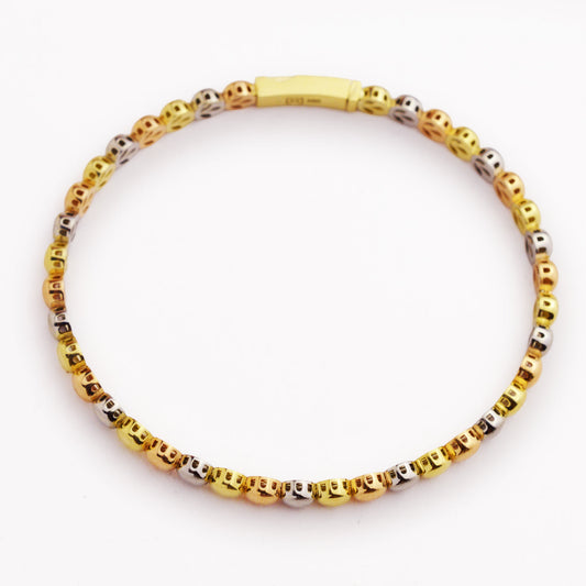 Златна твърда гривна