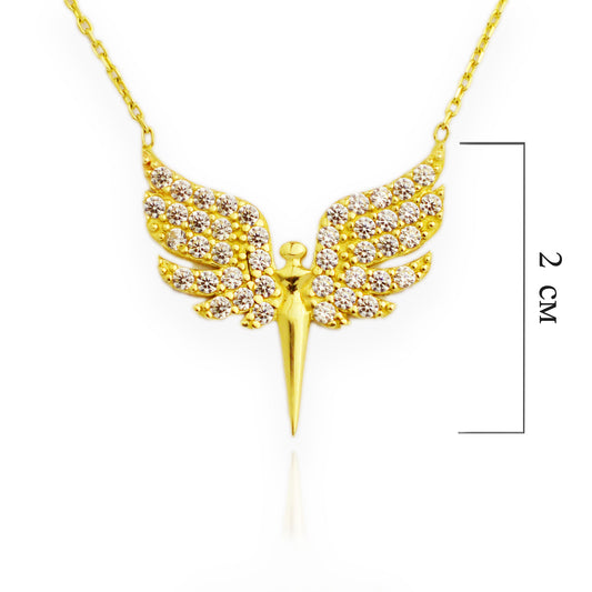 Златно колие - Феникс (2см)