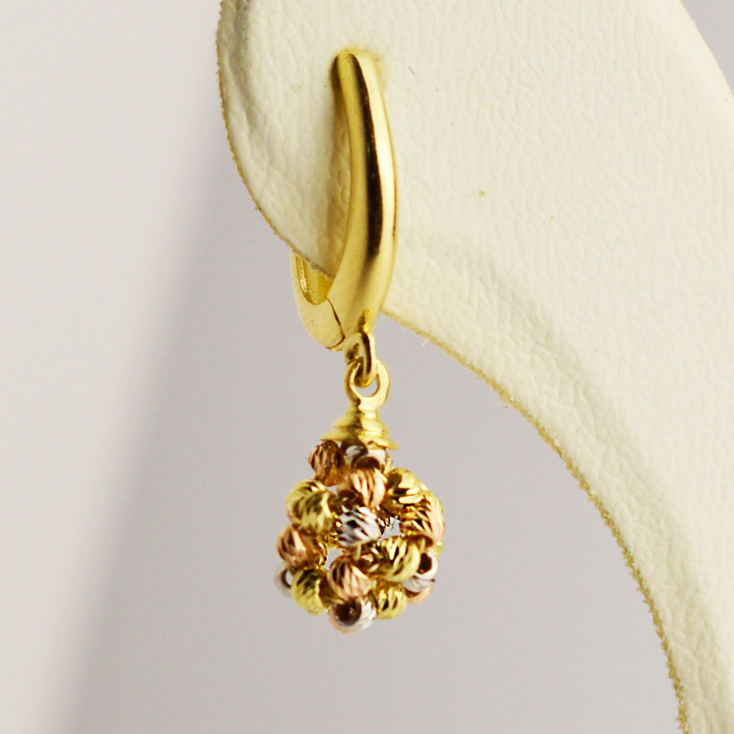 Pandora white, yellow and rose gold dangle earrings