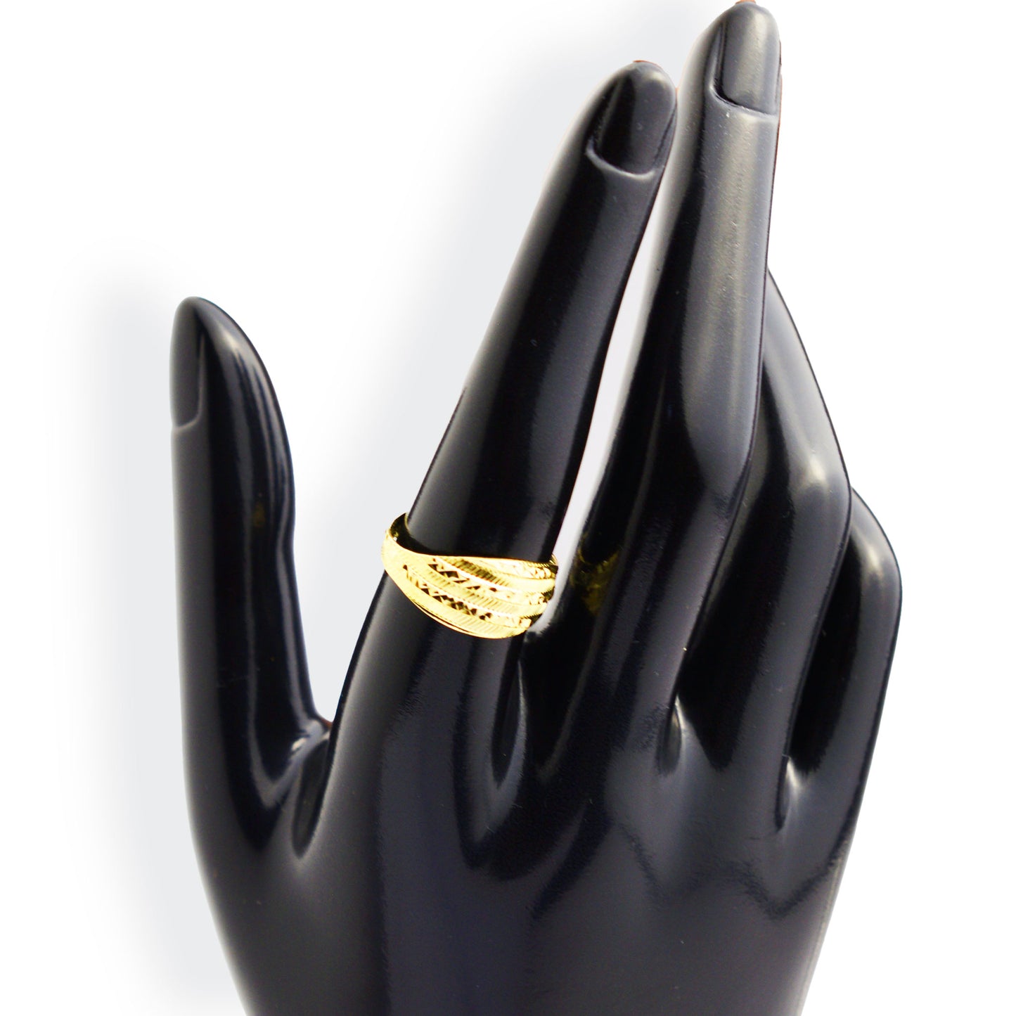 Gold oleconite ring