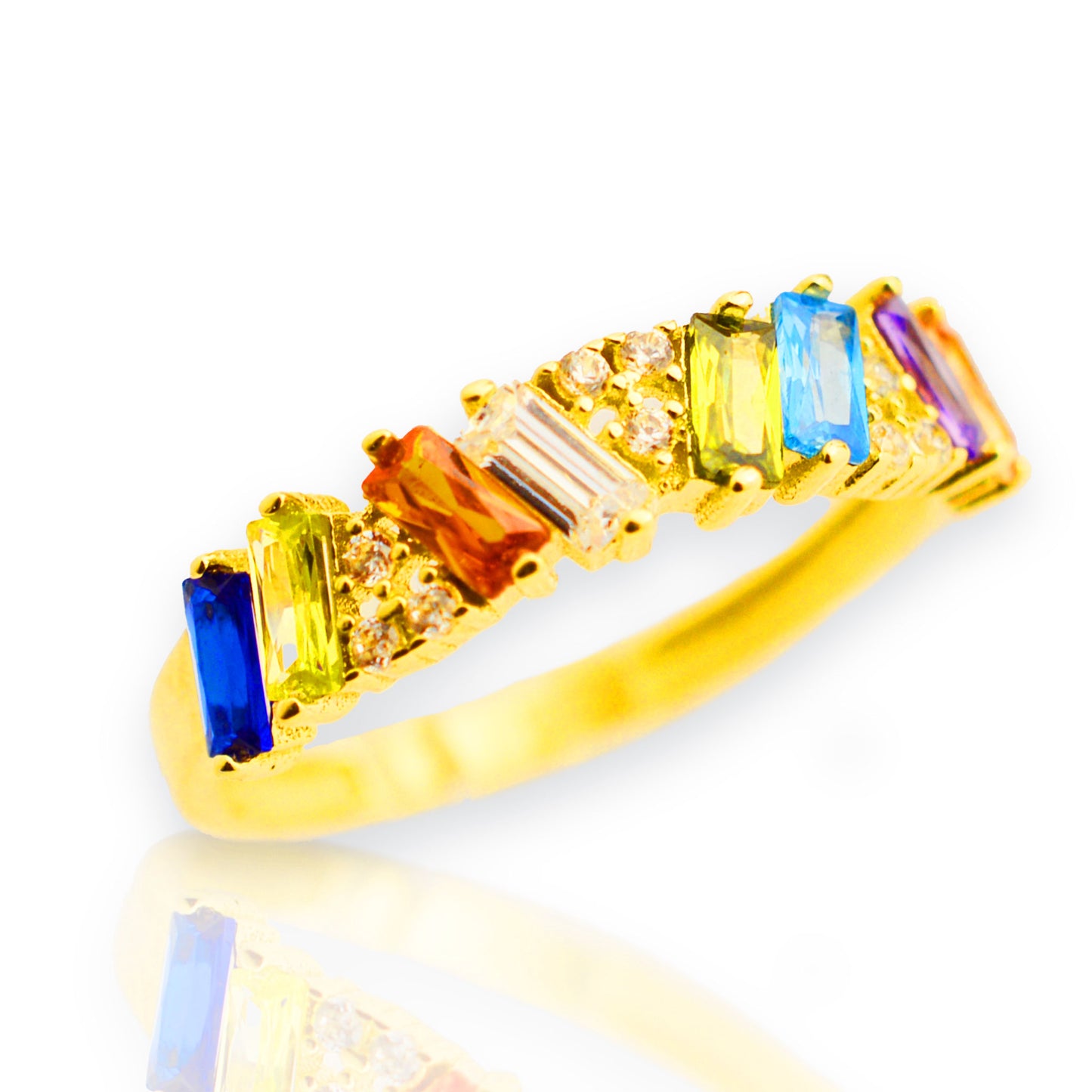Gold ring - 'Rainbow'