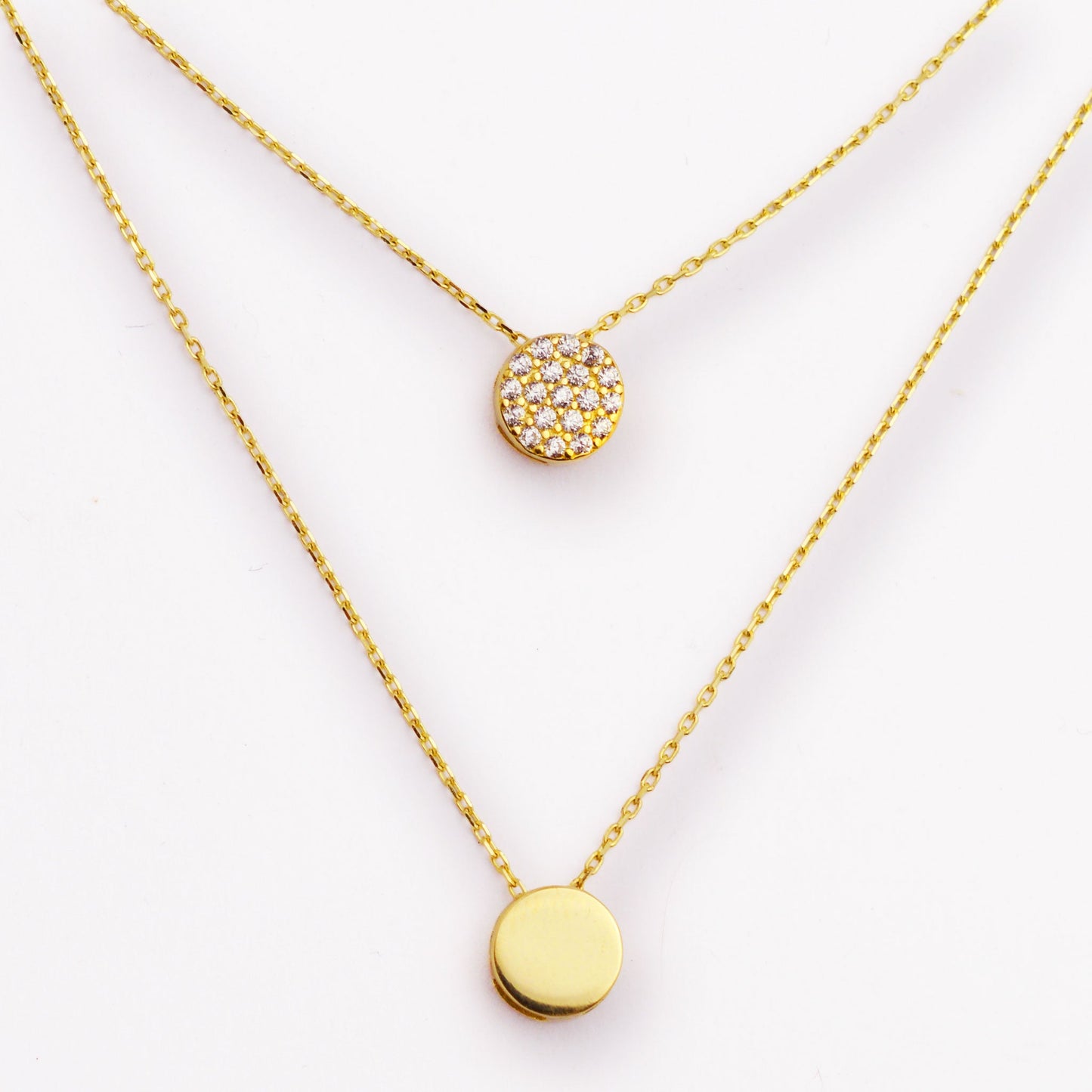 Двойно златно колие Yaniko Gold