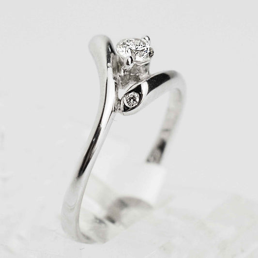 Пръстен от бяло злато с диаманти 0.20ct. Yaniko Gold