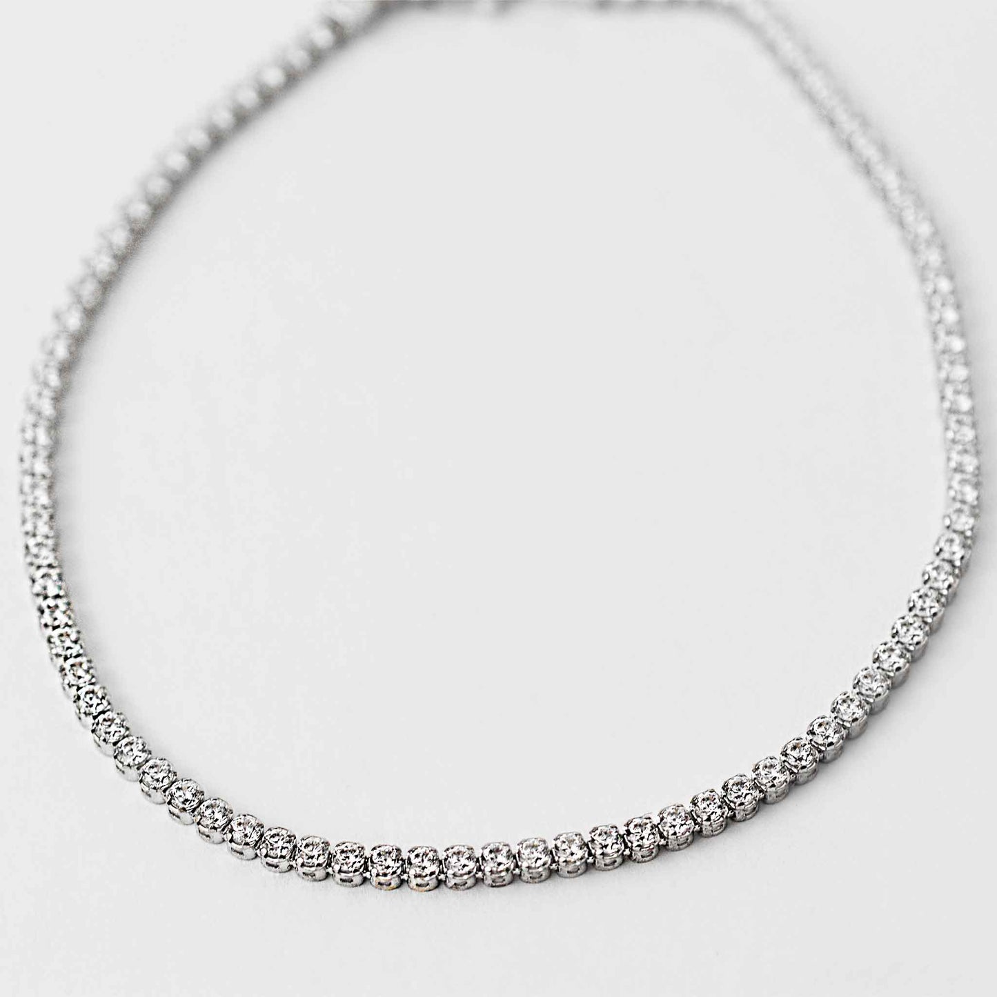 White gold tennis bracelet