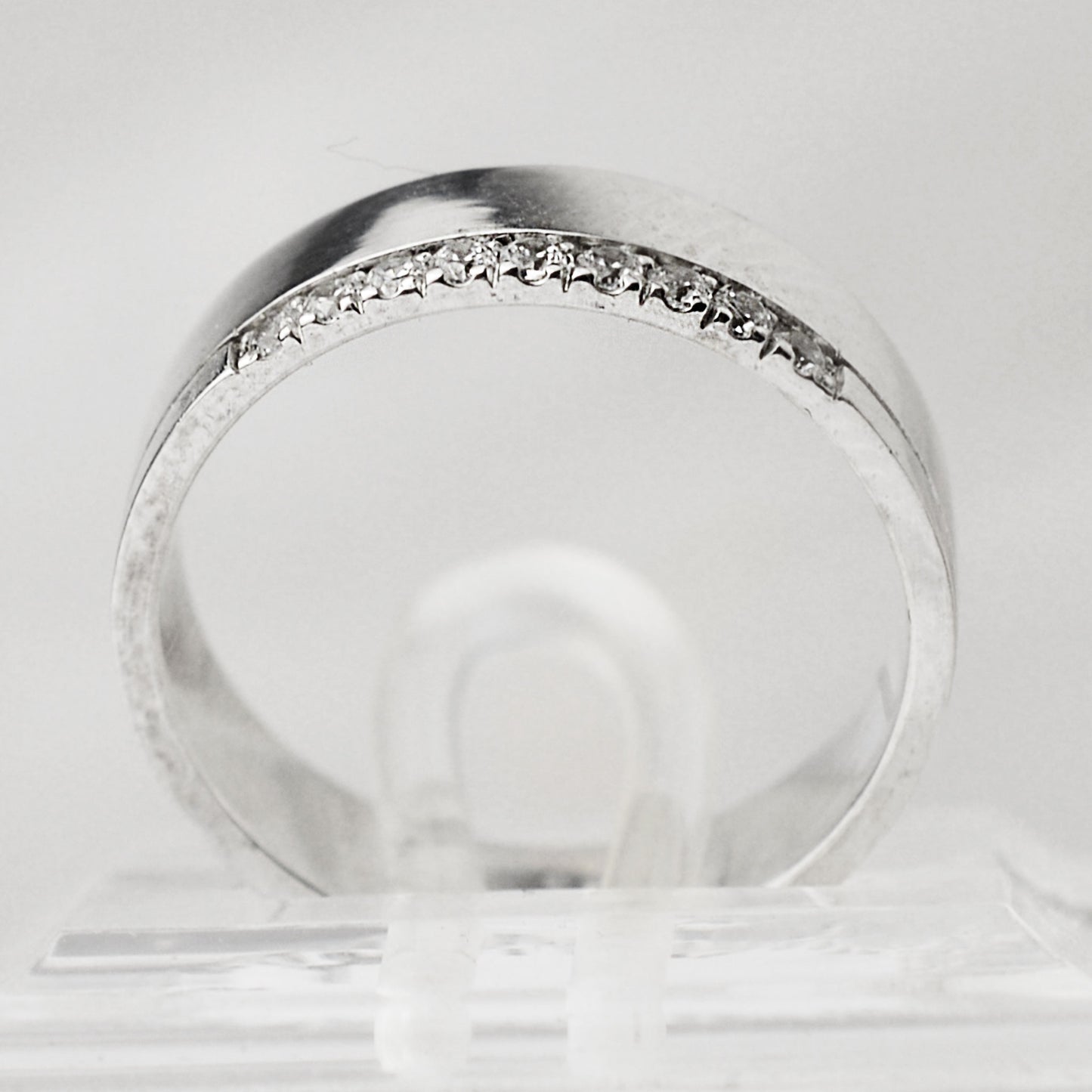 Bulgarian Flat White Gold Rings No.13