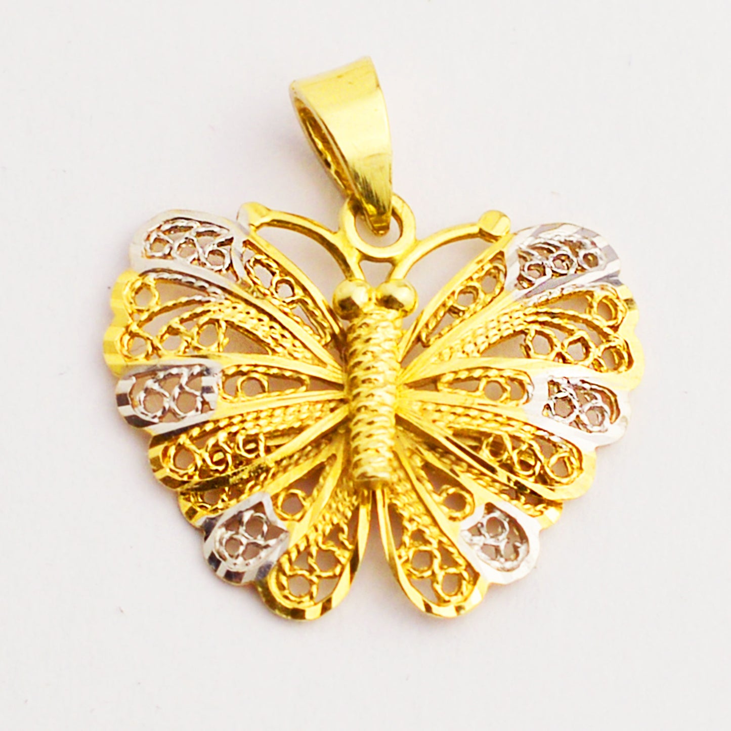Gold pendant - butterfly