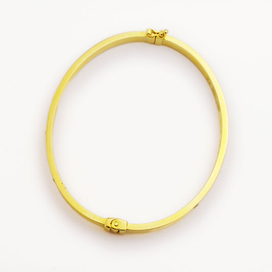 Златна твърда гривна - Cartier