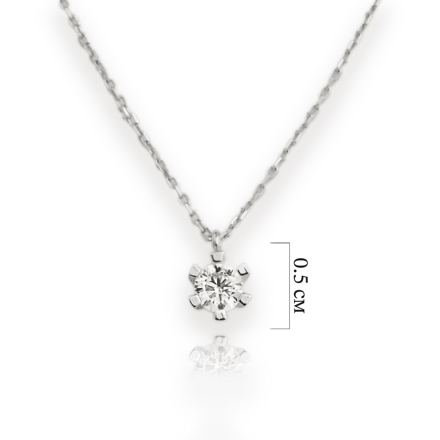 White gold necklace