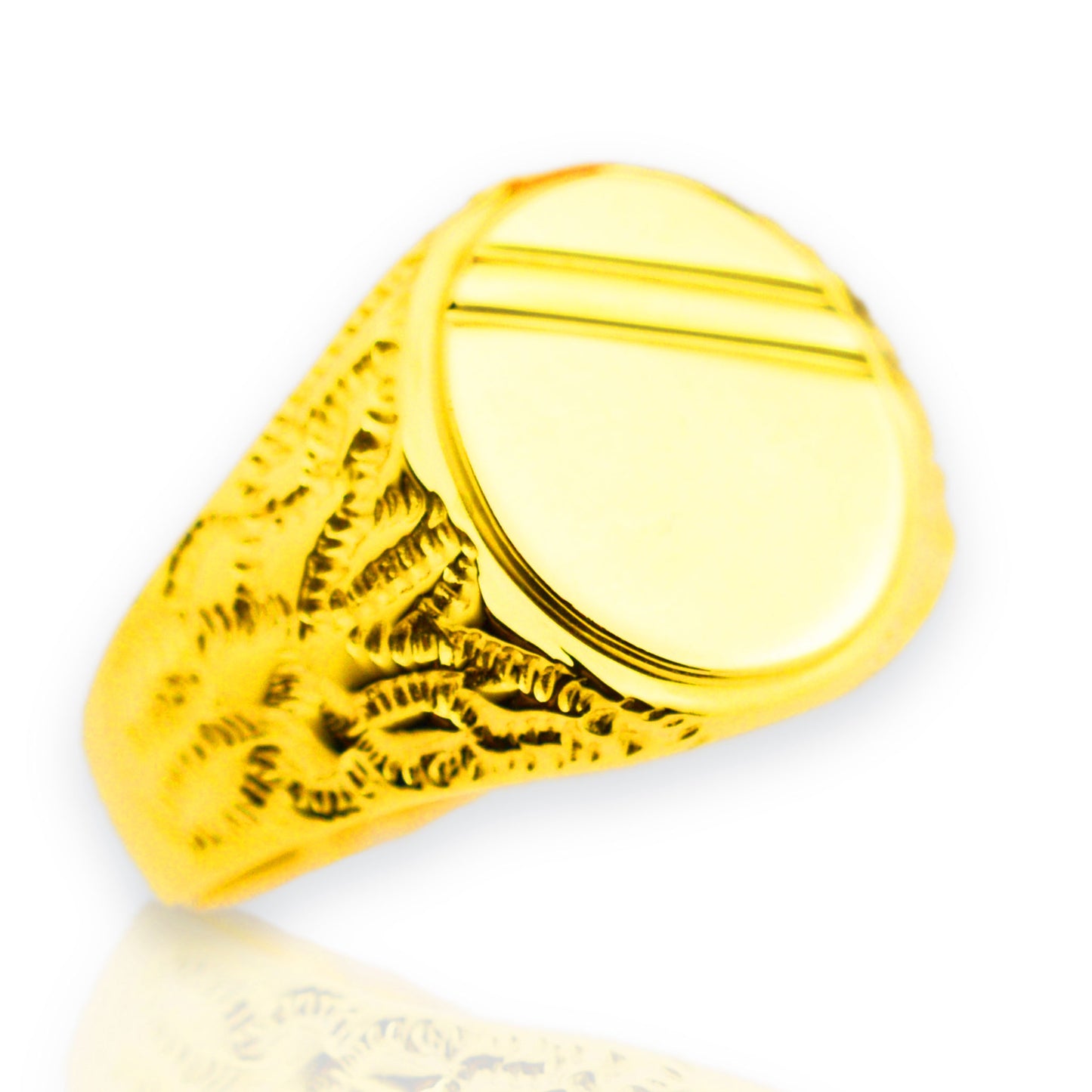 Gold men's ring