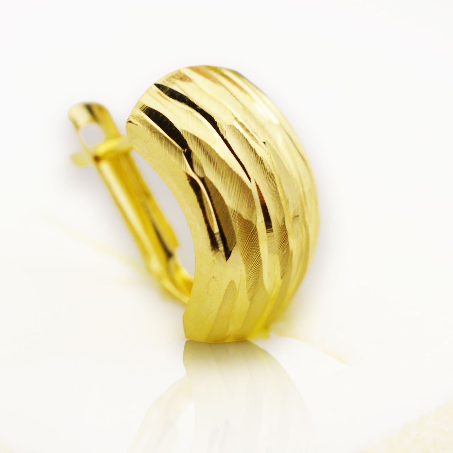 Златни олекотени обици - Yaniko Gold