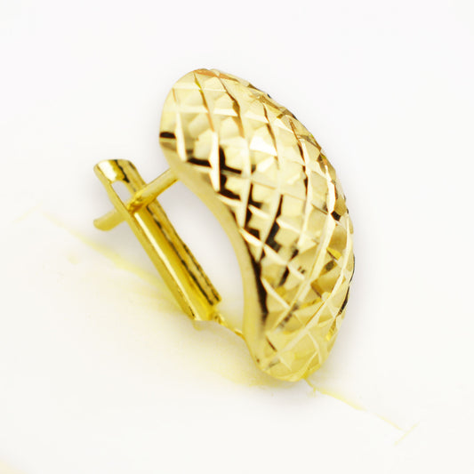 Златни олекотени обици - Yaniko Gold