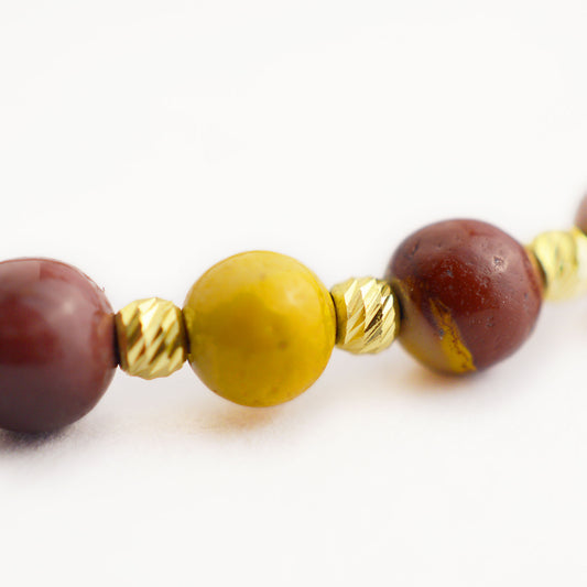 Злато на конец с яспис