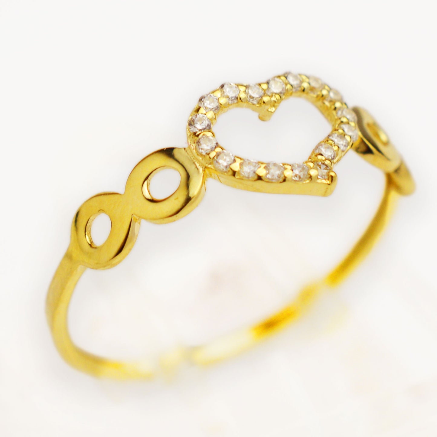 Български златен пръстен - Сърце