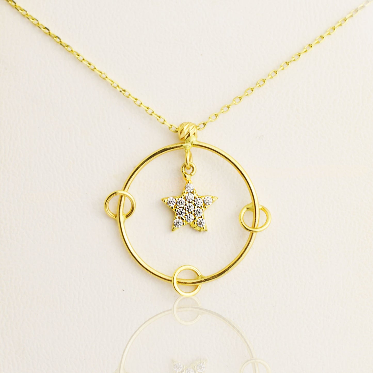 Gold necklace - Star