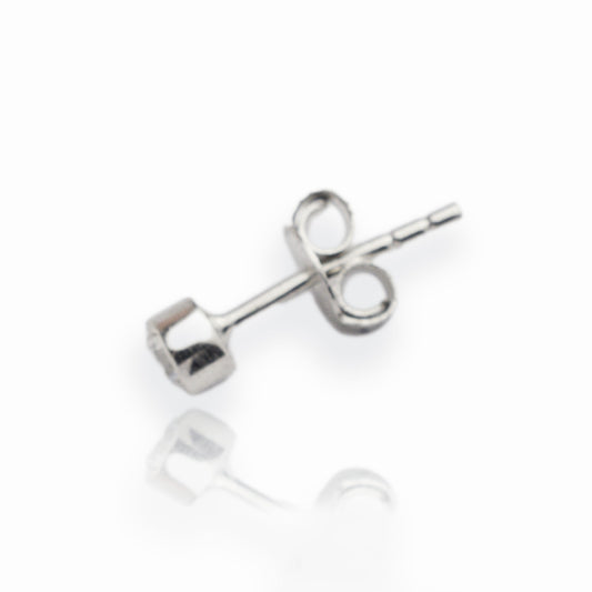 Златни обици от бяло злато