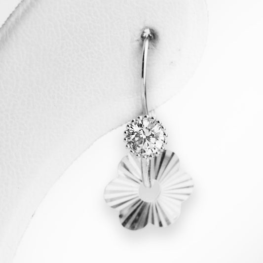 Златни обици бяло злато - Треперушки - Yaniko Gold