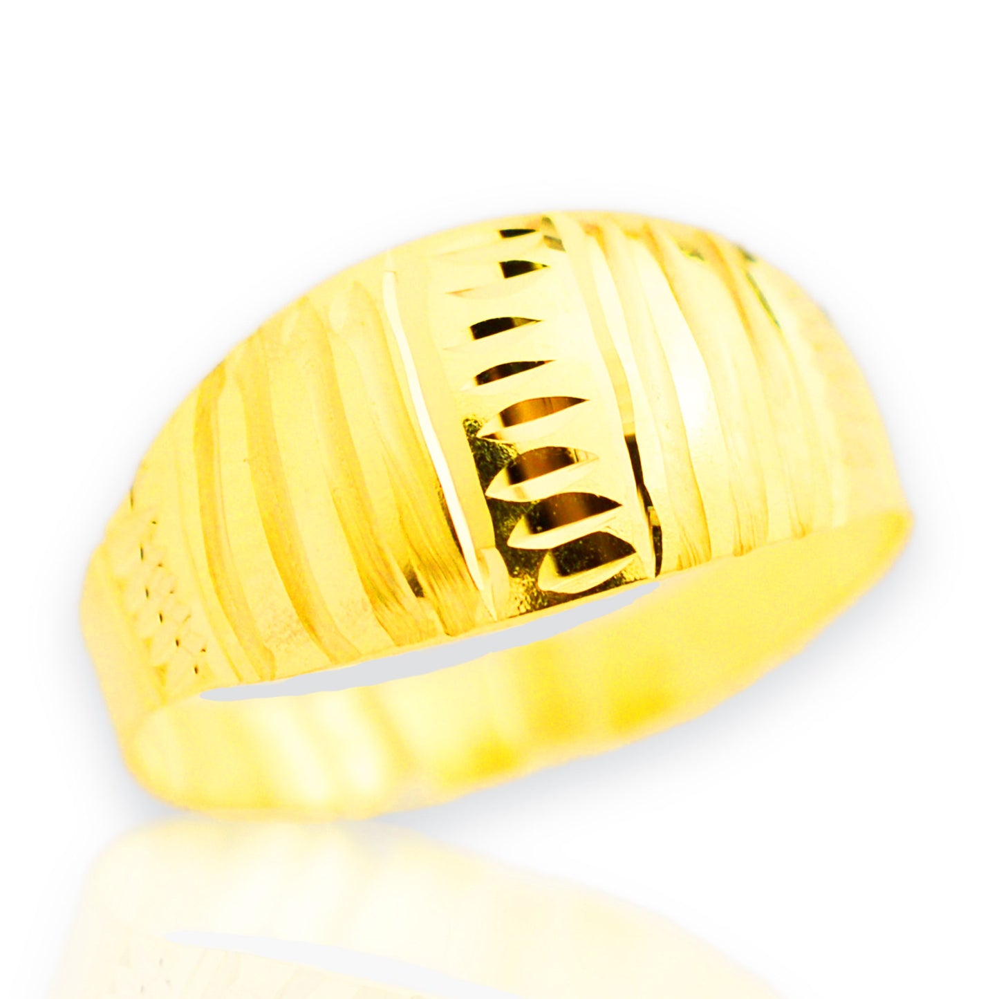 Gold lightweight ring