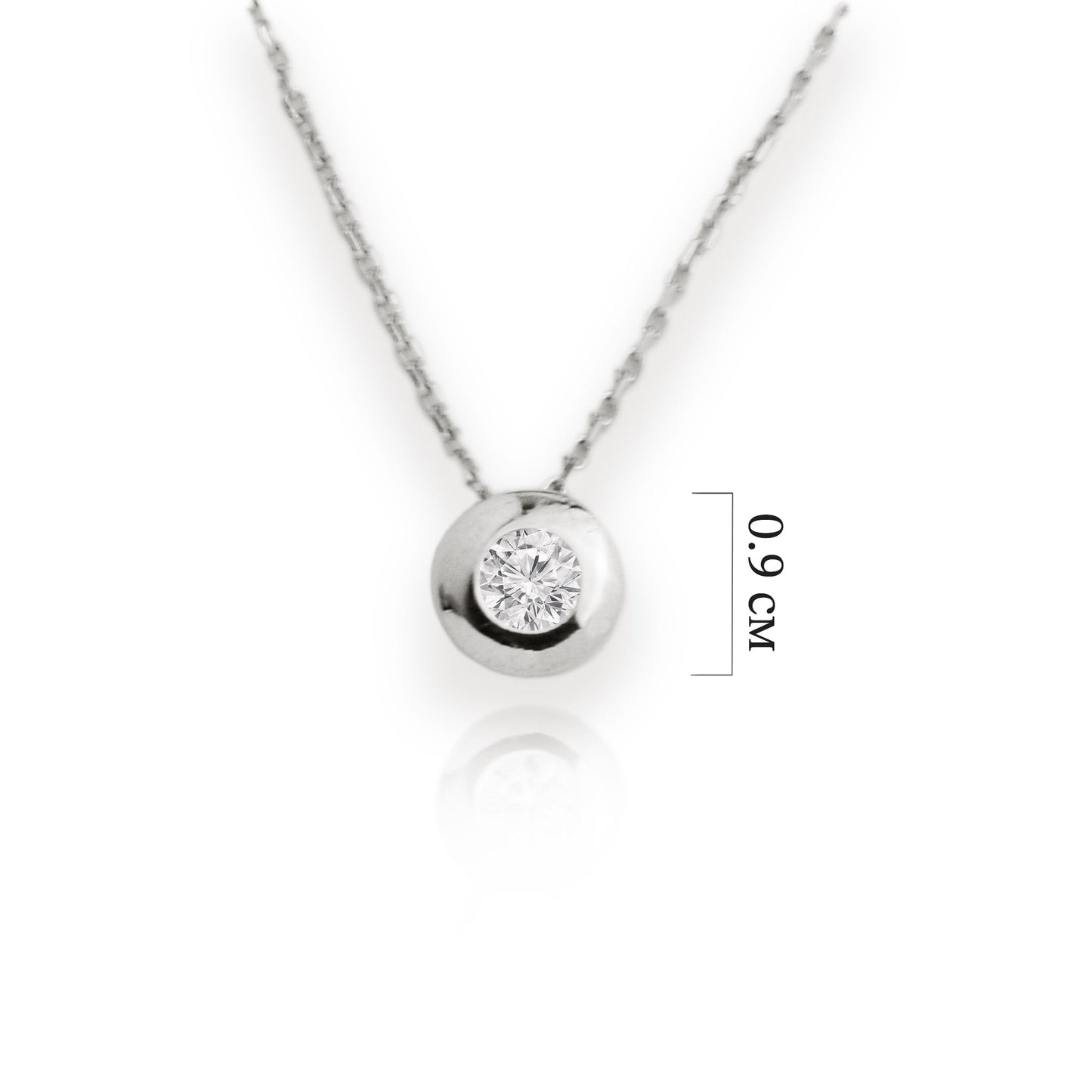 White gold necklace