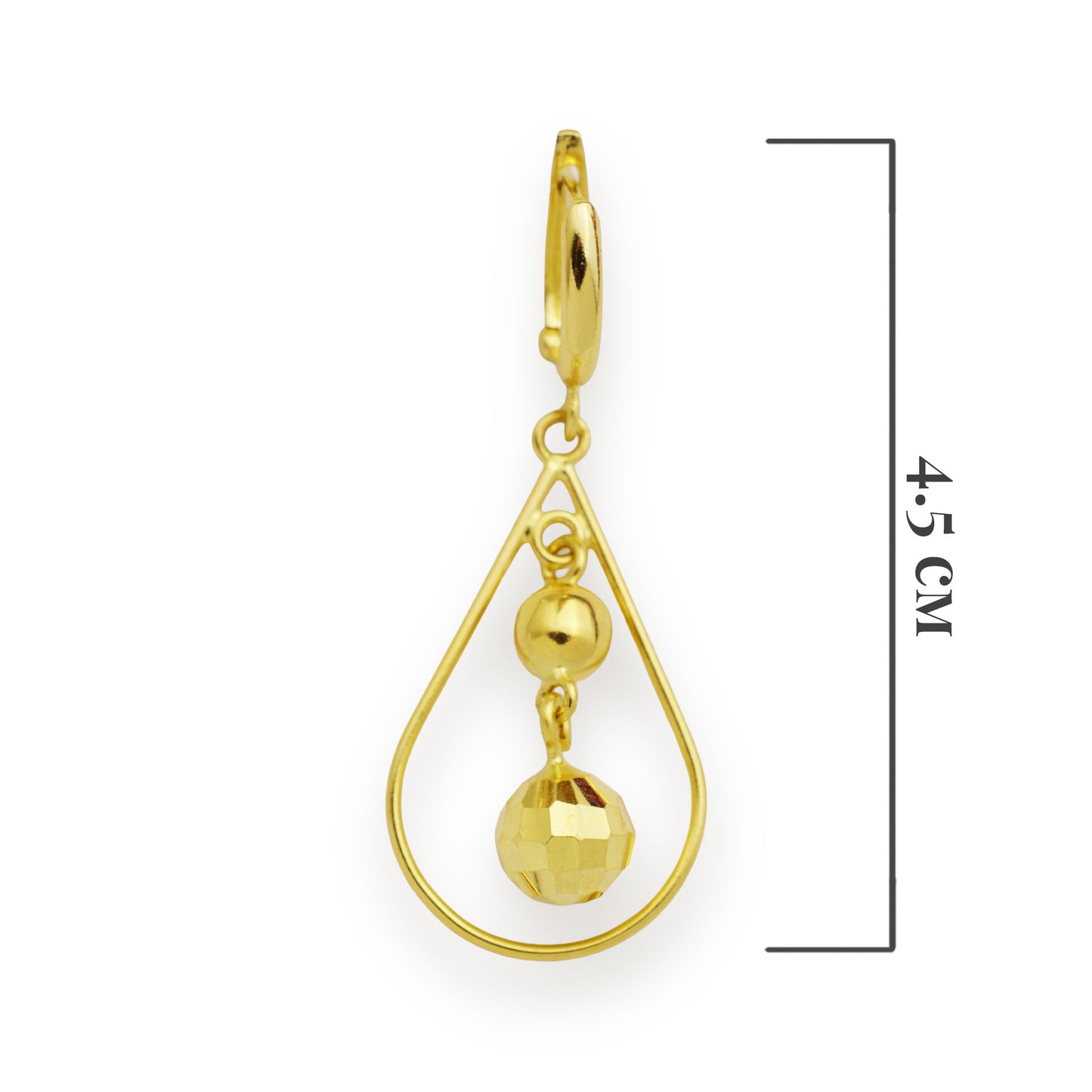 Златни висящи обици - Yaniko Gold