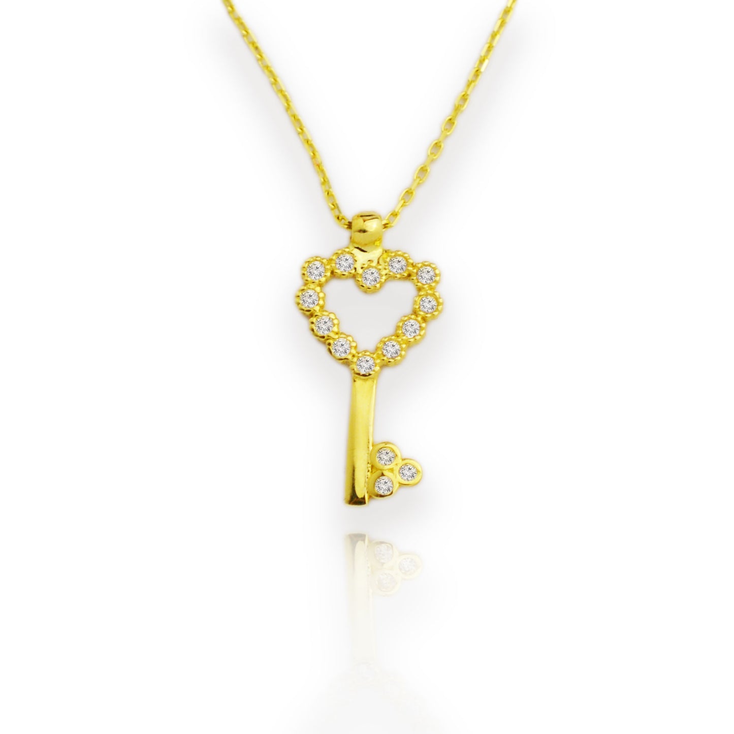 Gold Necklace - Key