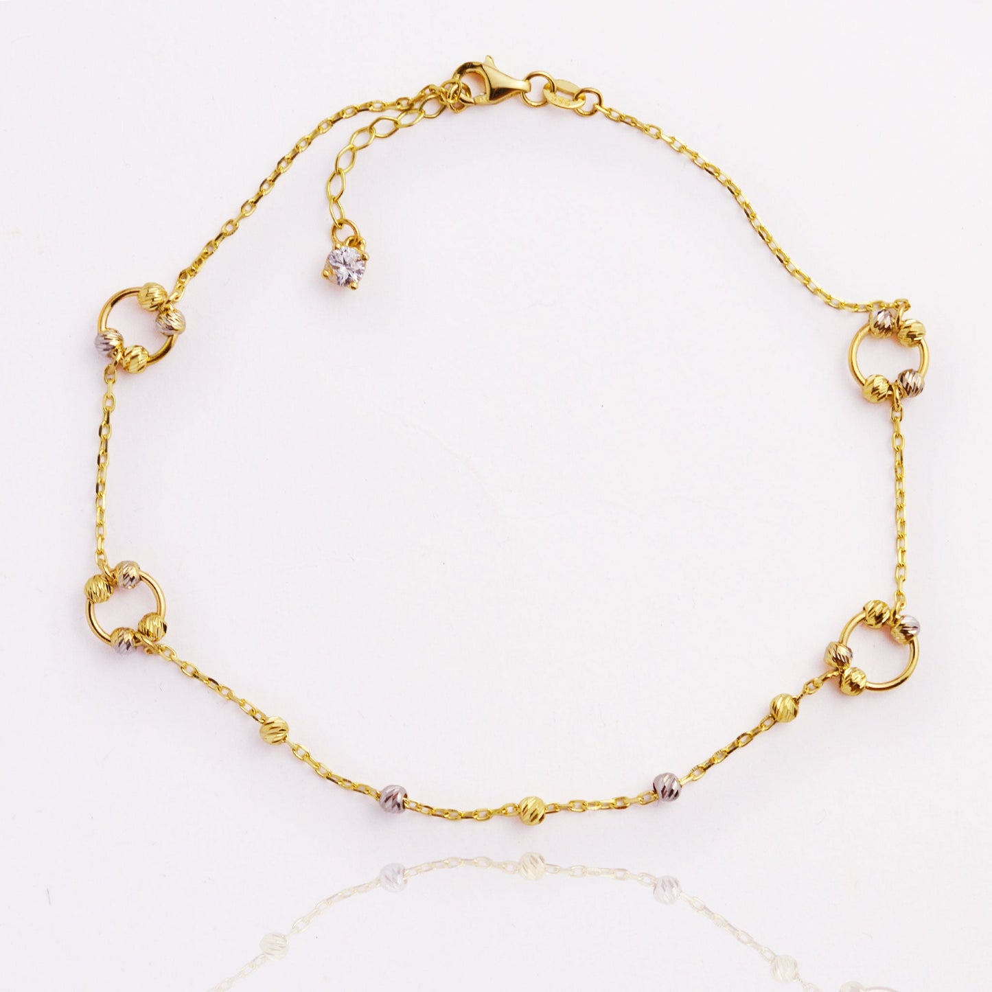 Златна гривна за крак Yaniko Gold