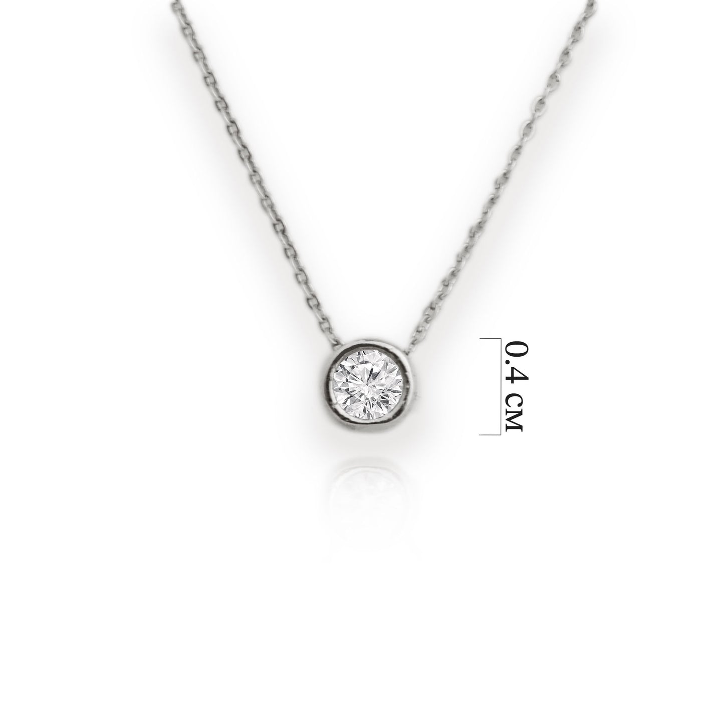 White gold necklace