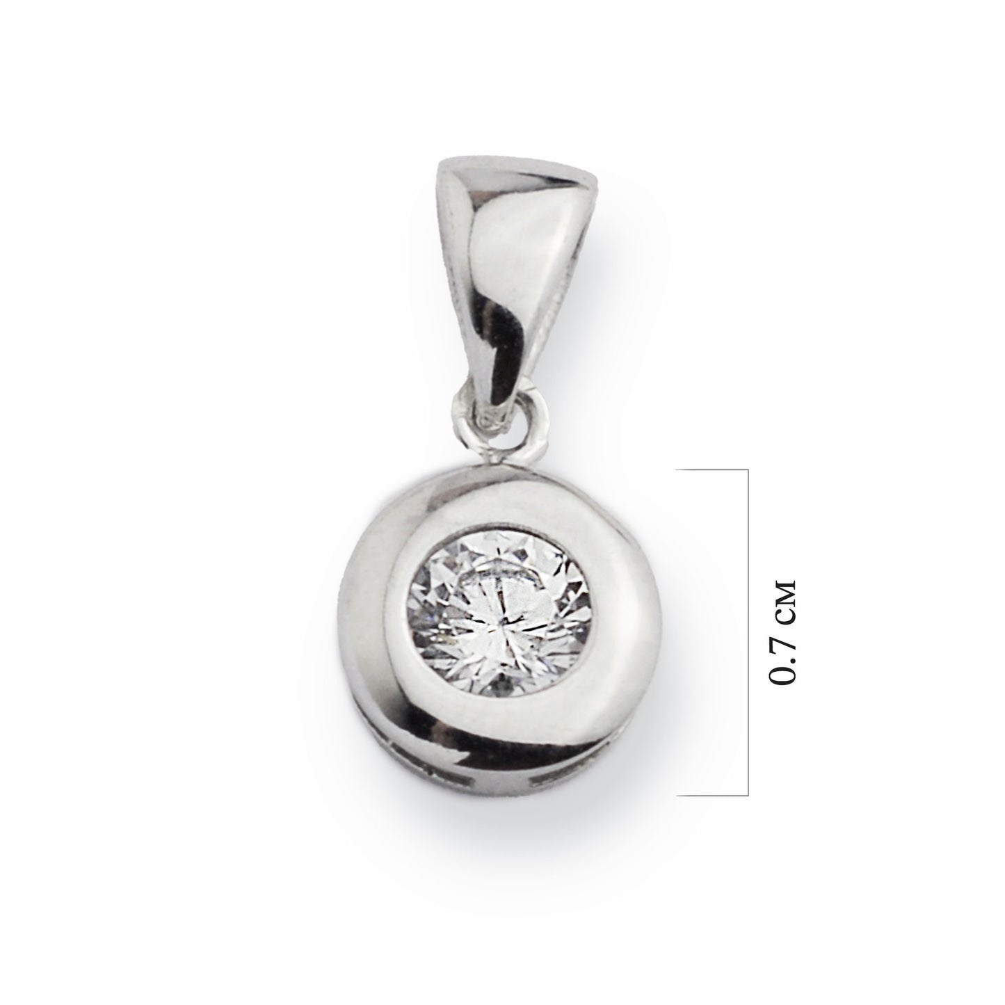 White gold pendant
