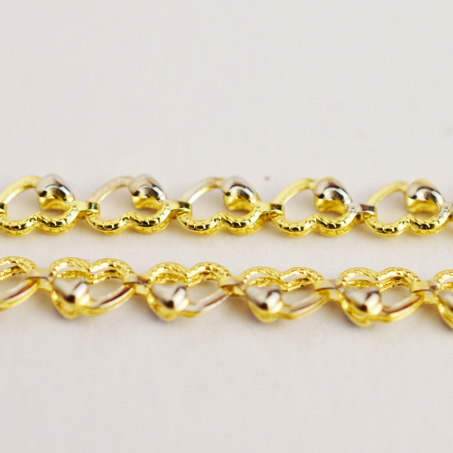 Златен плосък синджир голямо Сърце Yaniko Gold