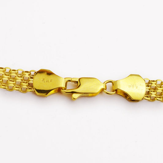 Злтен плосък синджир Yaniko Gold