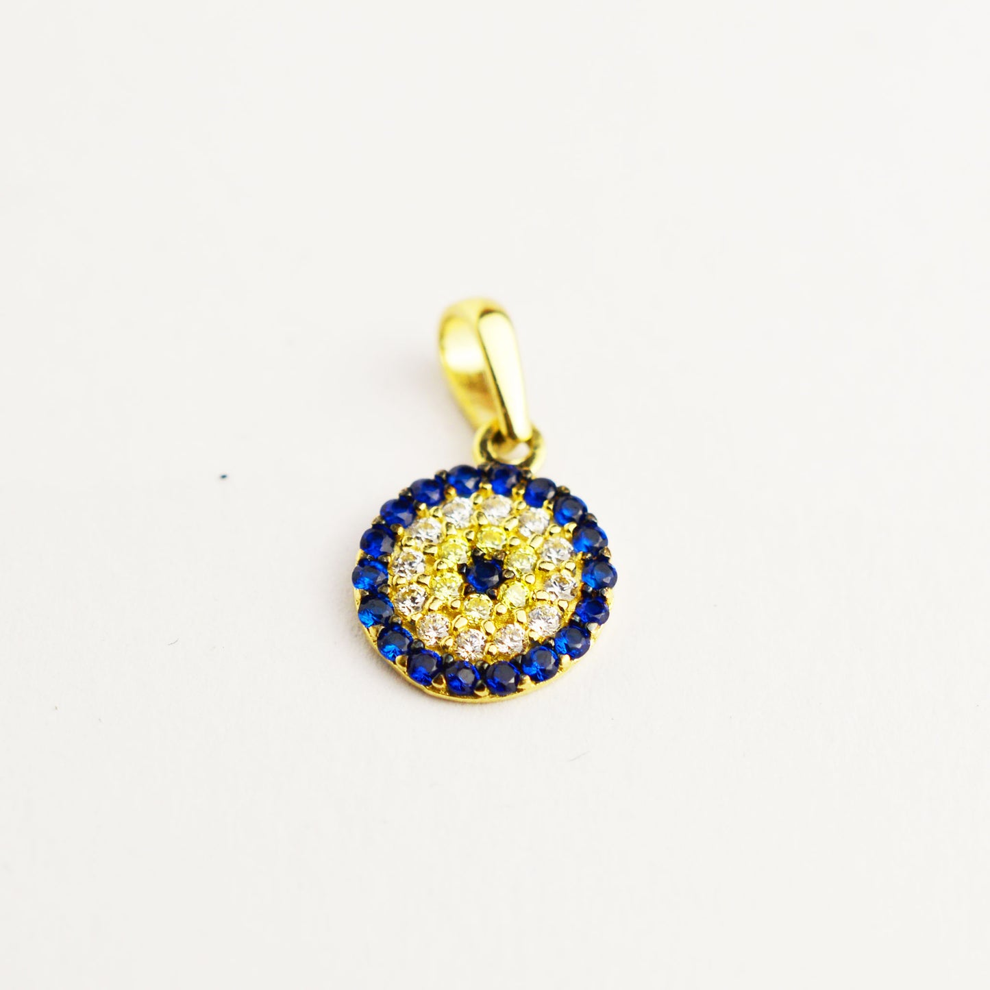 Small gold pendant Blue Eye 'Nazar'