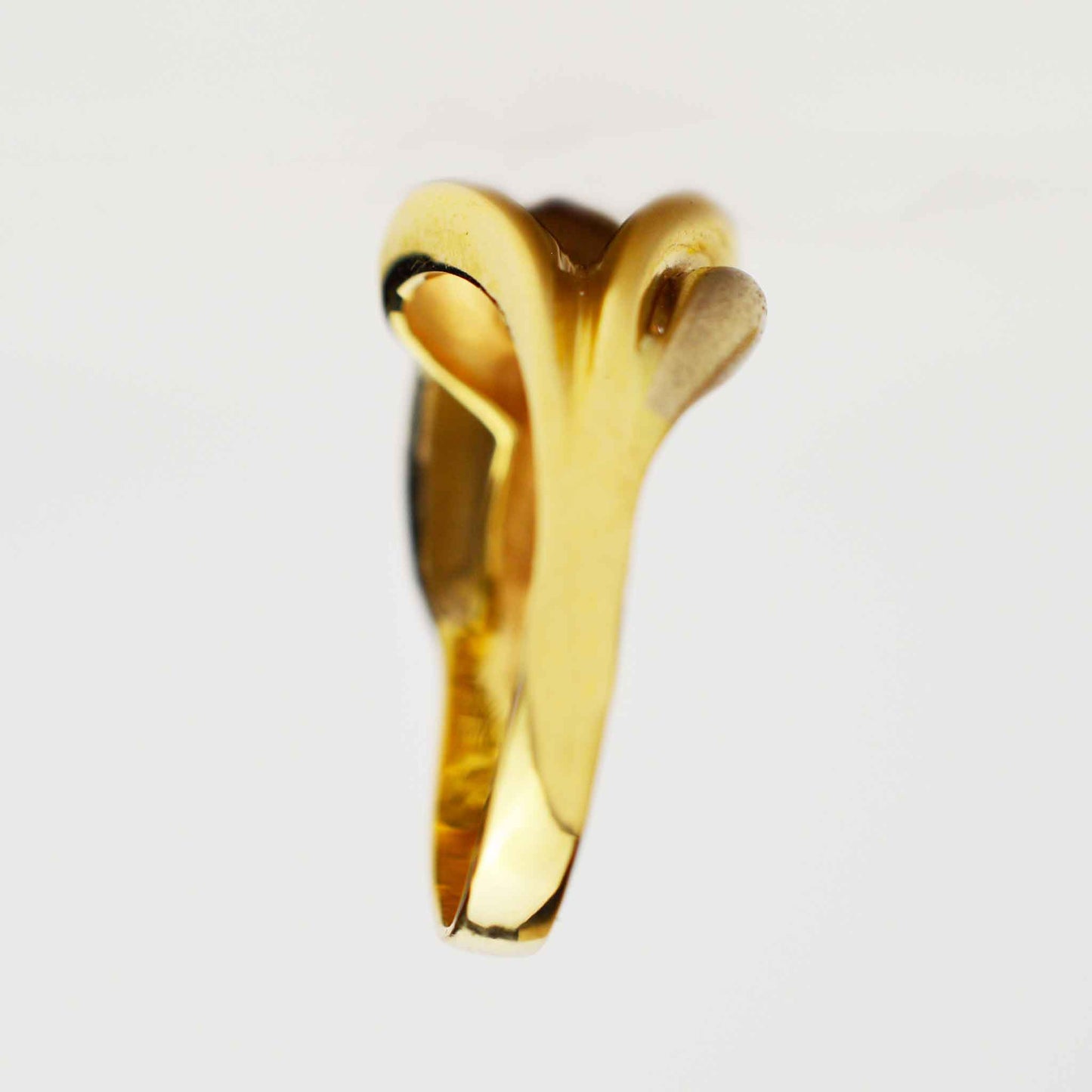 Bulgarian white and yellow gold ring