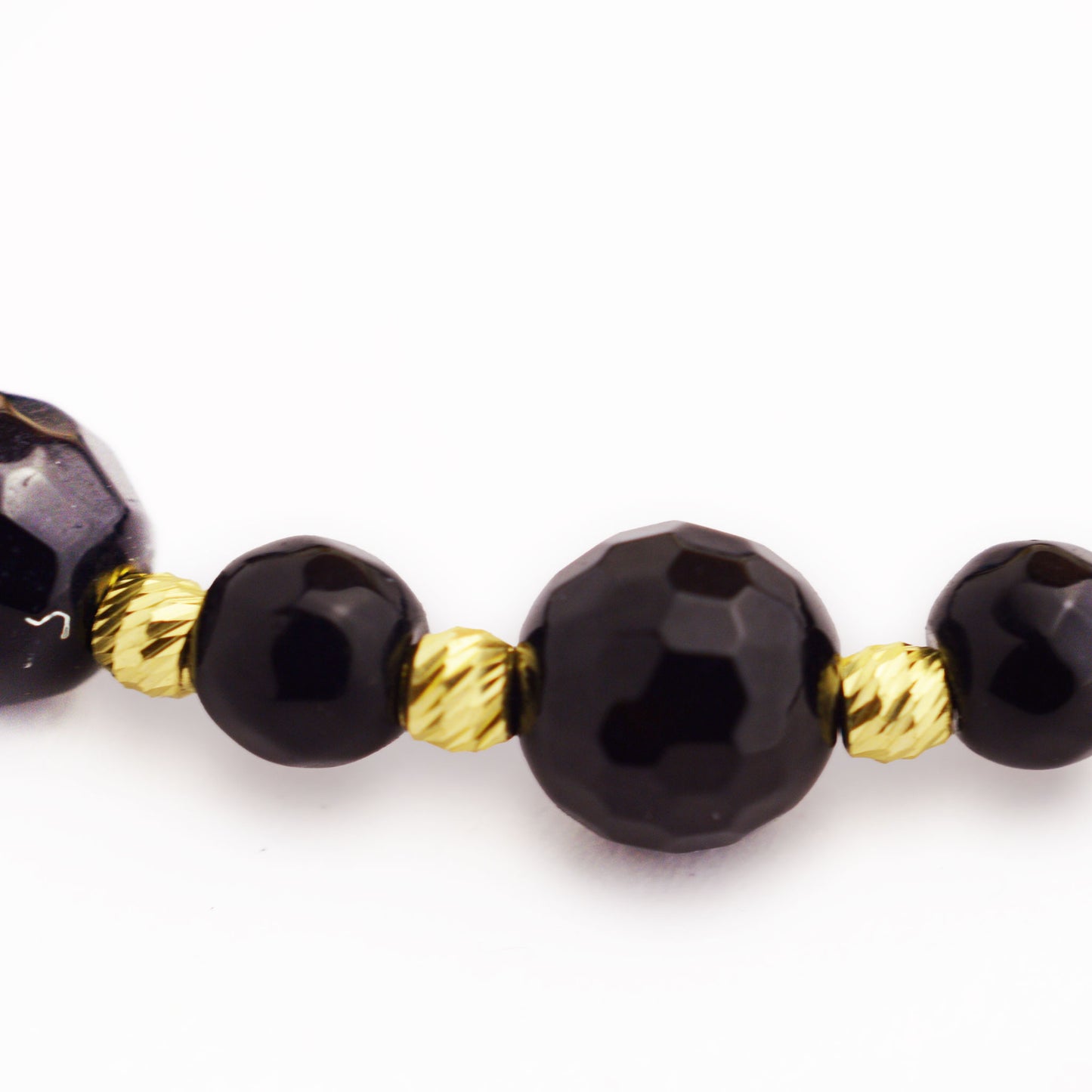 Злато на конец с оникс