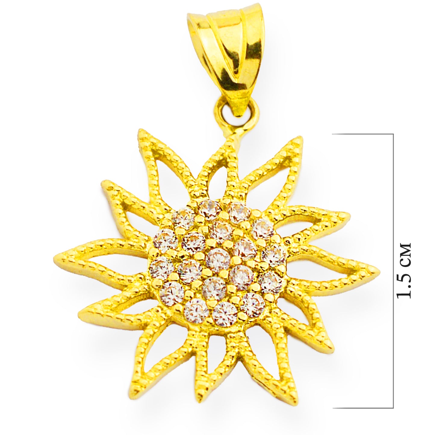Gold pendant - Sun