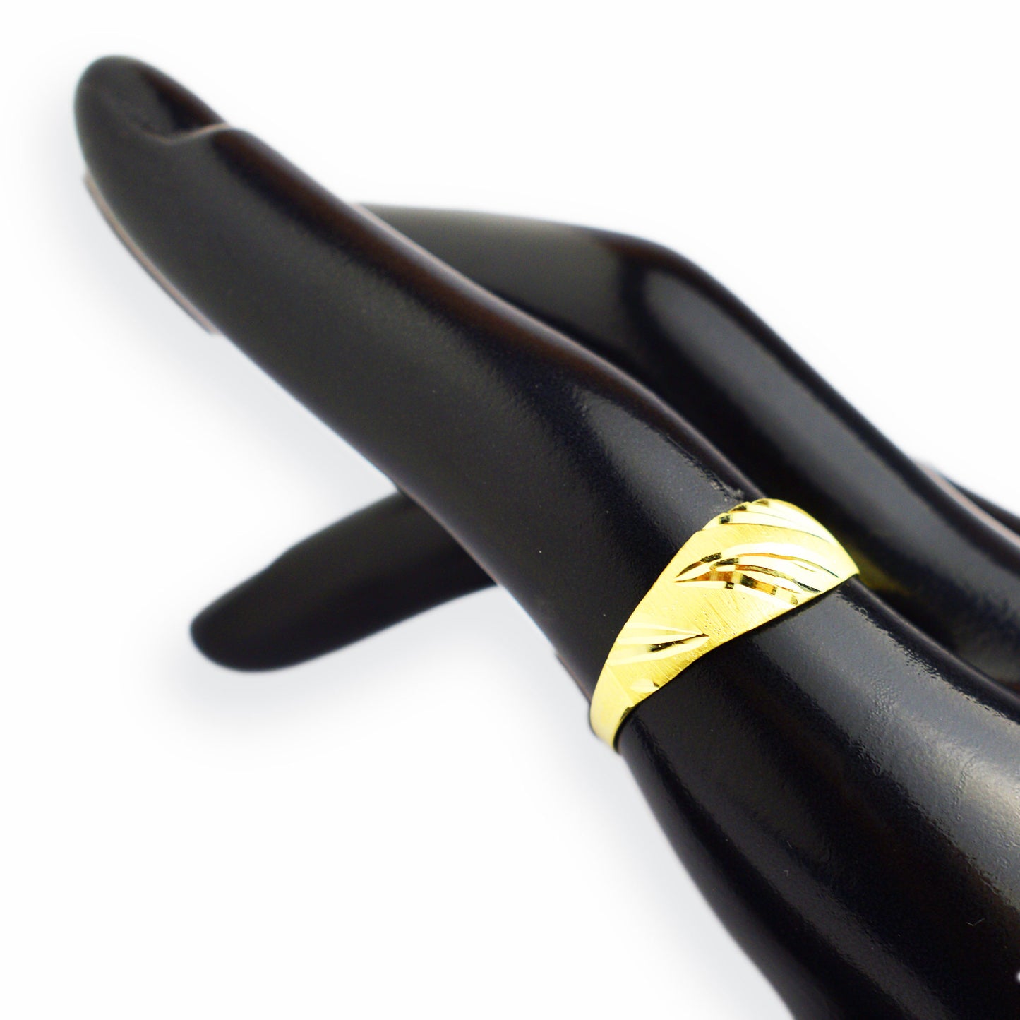 Gold oleconite ring