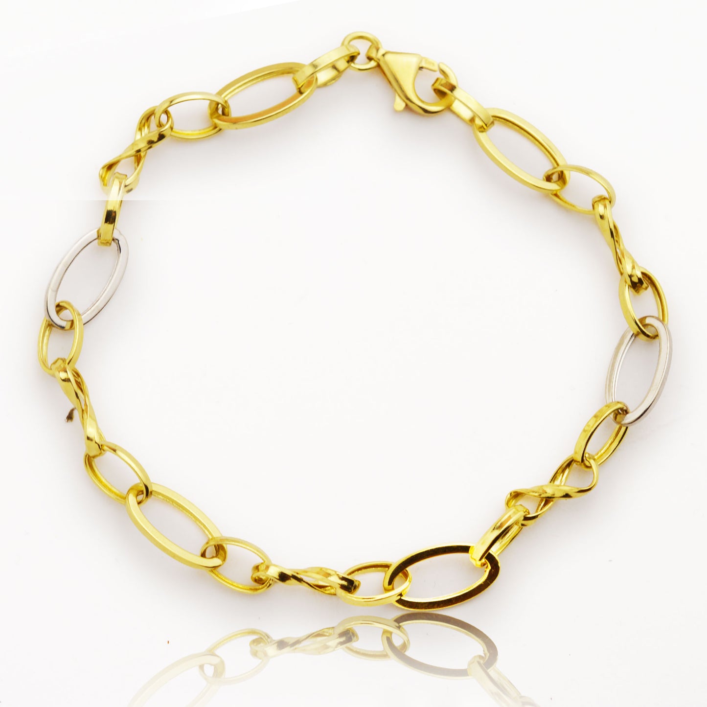 Златна олекотена гривна