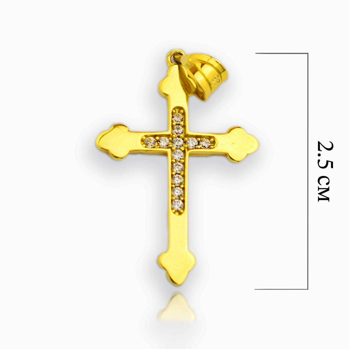 Златна висулка - Кръст Yaniko Gold