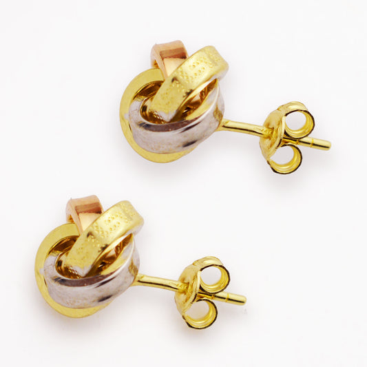 Златни обици на винт (6.6мм)