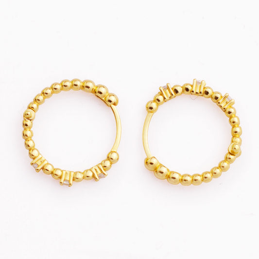 Златни обици - халки (1.6см)